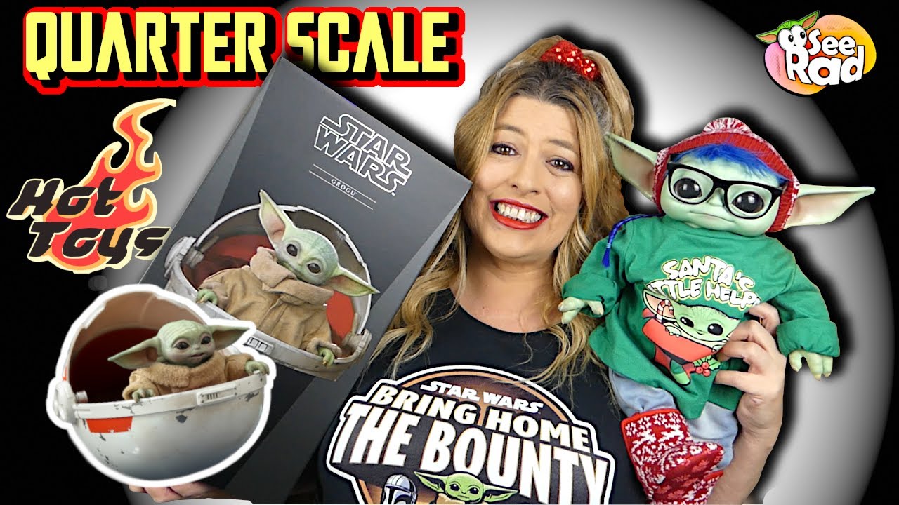 HOT TOYS The Mandalorian GROGU (BABY YODA) 1/4 Scale Figure Unboxing & Review - BHTB Week 11