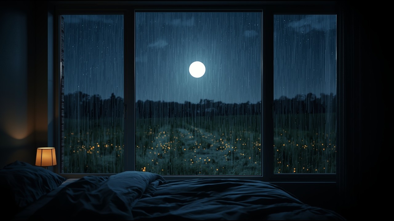 When Your Mind Won't Stop at 3AM | Rain on a Cozy Room (2 Hours)