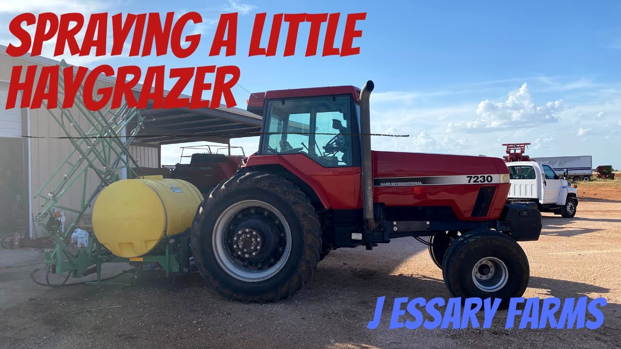 Spraying a little Haygrazer!!