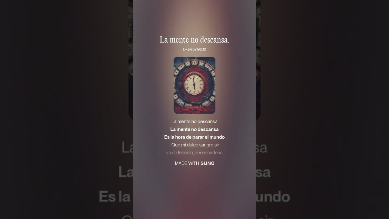 La mente no descansa  versión original