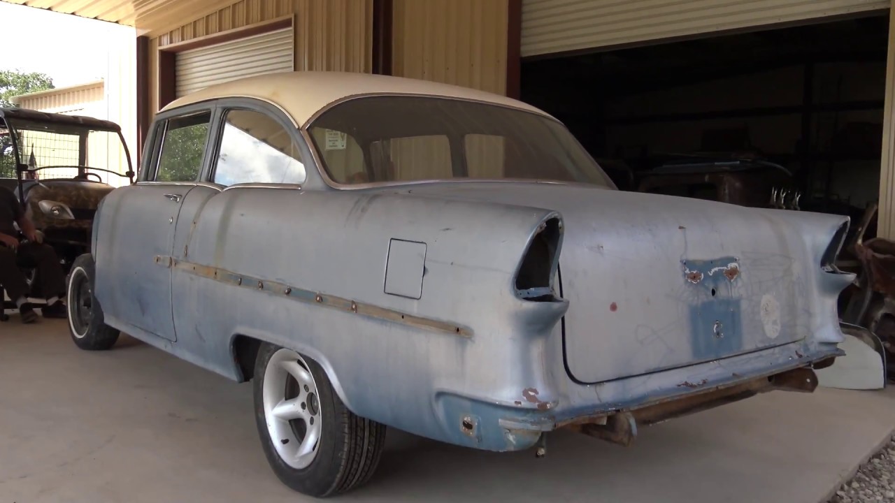 1955 Chevy Two Door Post peek