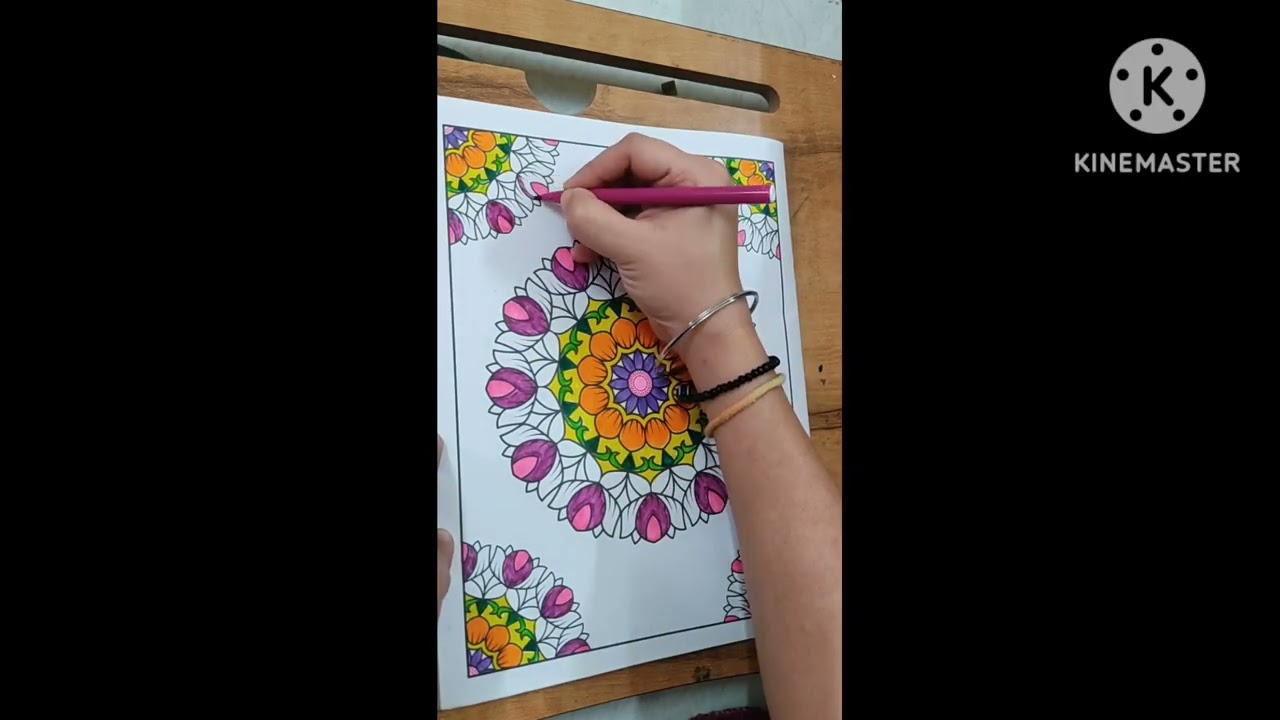 Mandala therapy Colour your stress away🤗