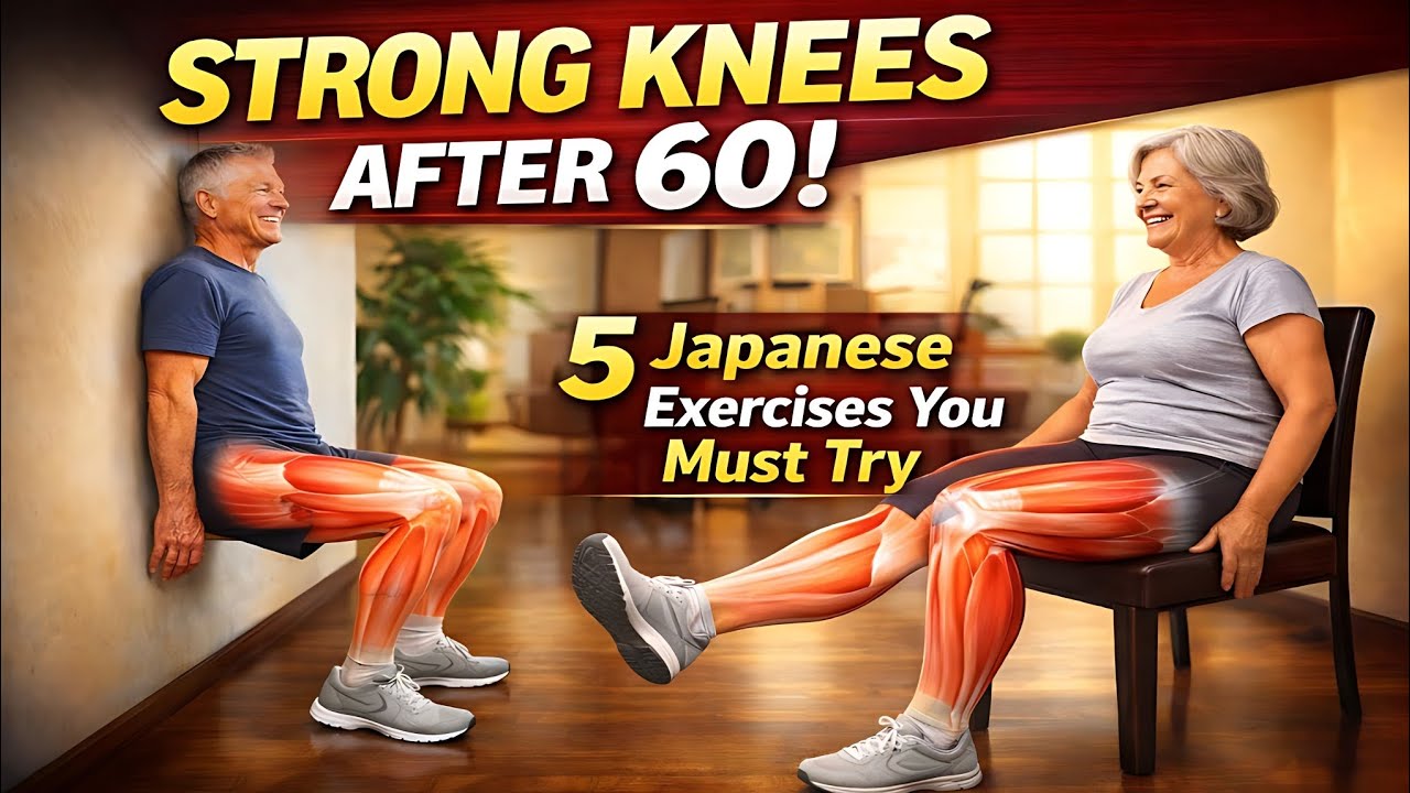 The 5 Japanese Exercises That Keep Knees Strong After 60 — Safe, Simple, Daily