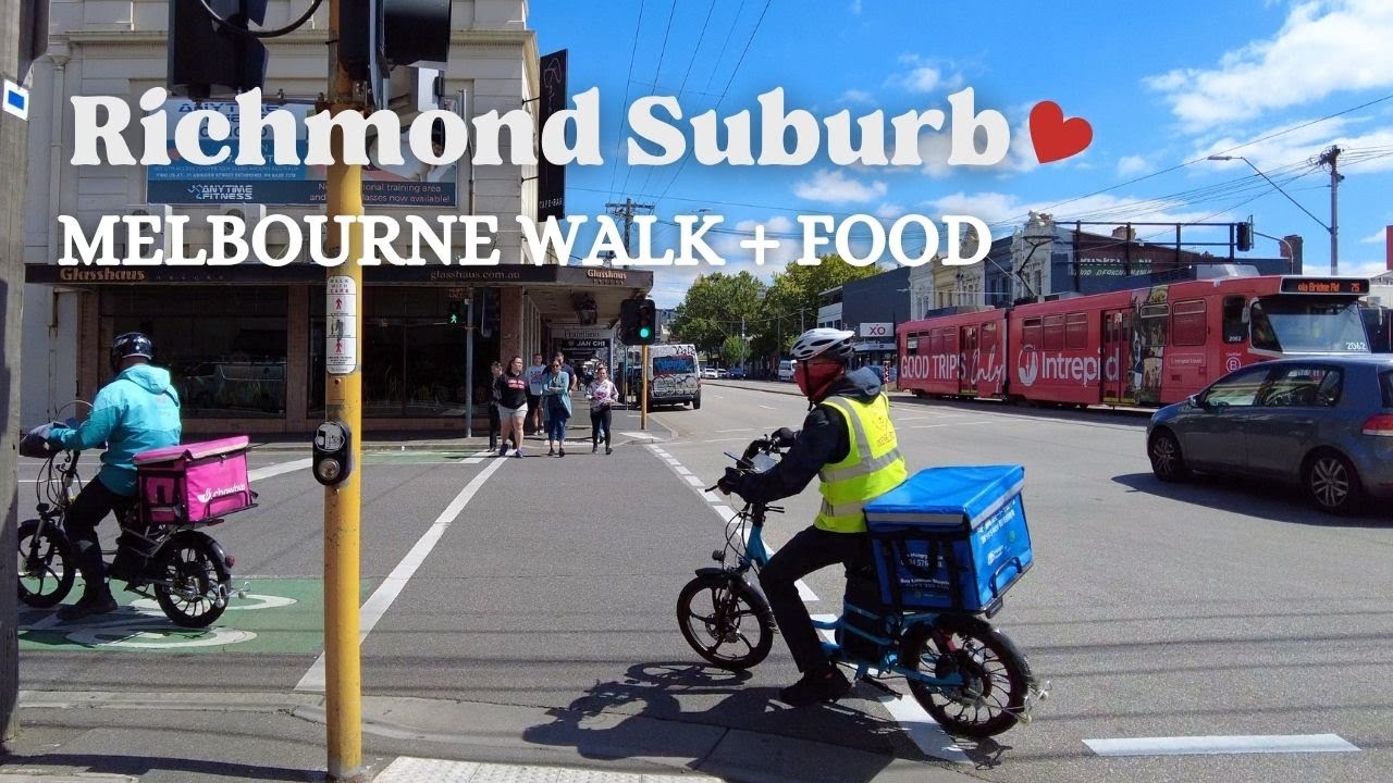 [4K] Richmond Suburb in Melbourne City ⎮ Best Suburbs in Melbourne ⎮Richmond Walk and Food
