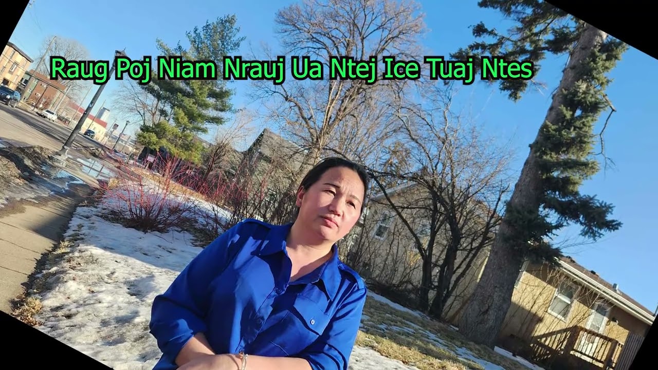 Raug Poj Niam Nrauj Ua Ntej Ice Tuaj Ntes 2/13/2026.