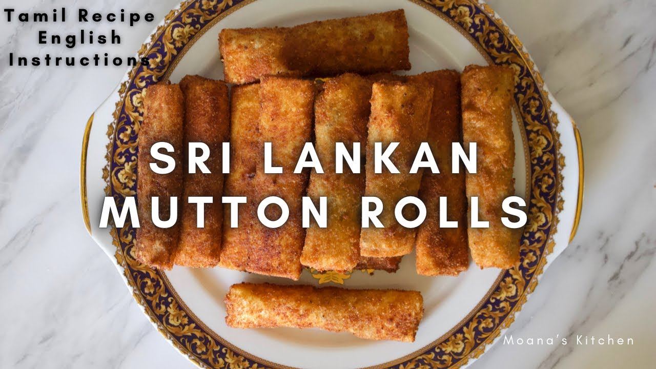 Sri Lankan Mutton Rolls | Tamil Rolls Recipe with English Captions