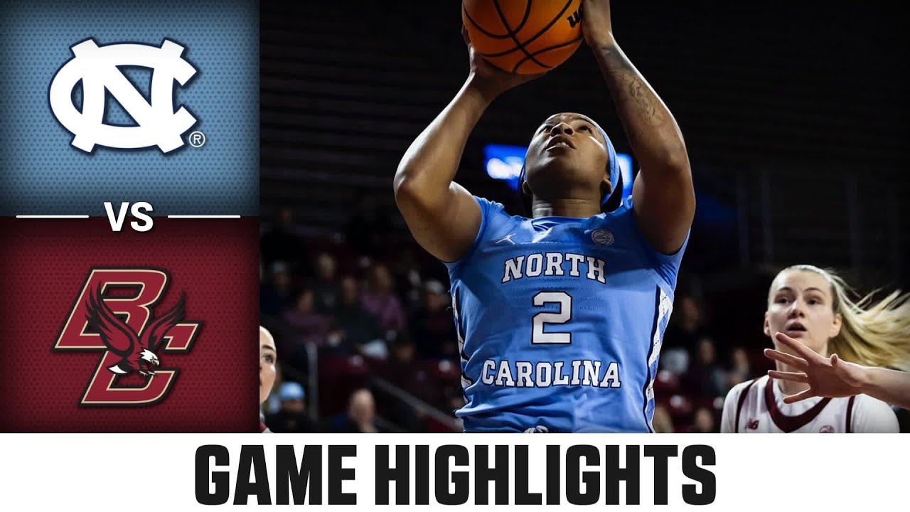 North Carolina vs. Boston College Game Highlights | 2025-26 ACC Women's Basketball
