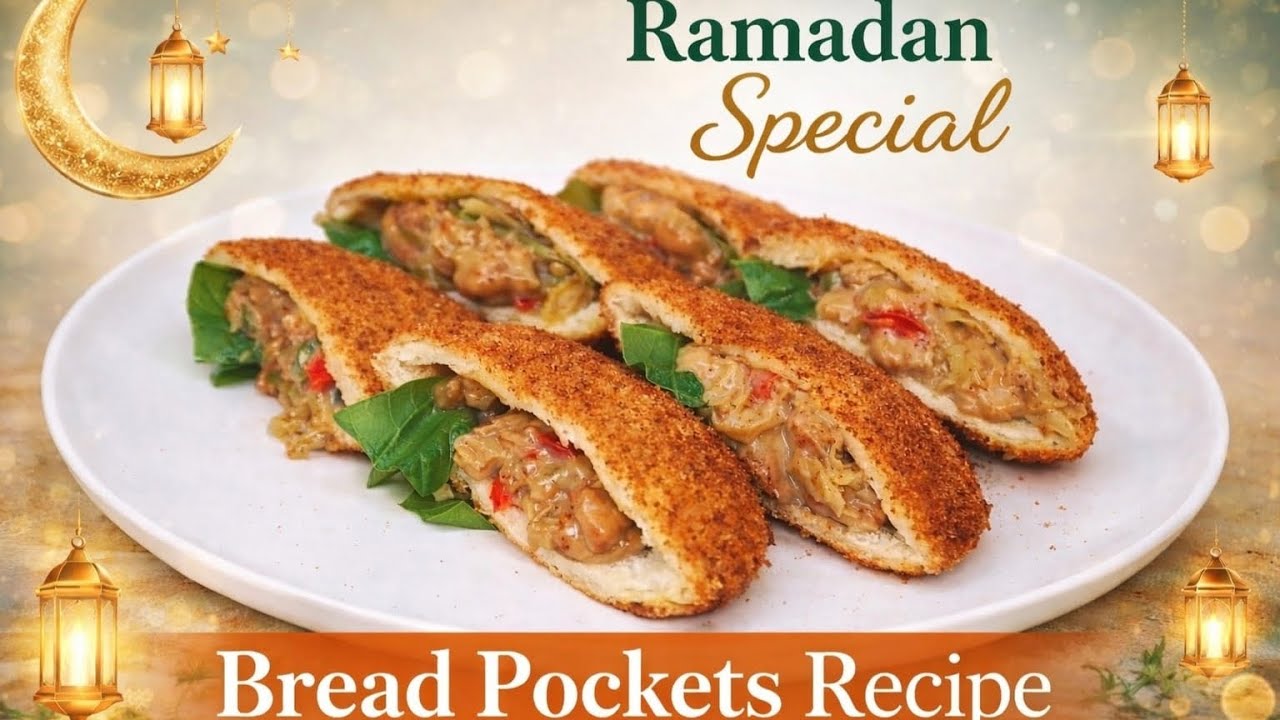 Ramzan Special Bread Pockets | Easy, Crispy & Tasty Iftar Recipe | افطاری کے لیے مزیدار بریڈ پاکٹ