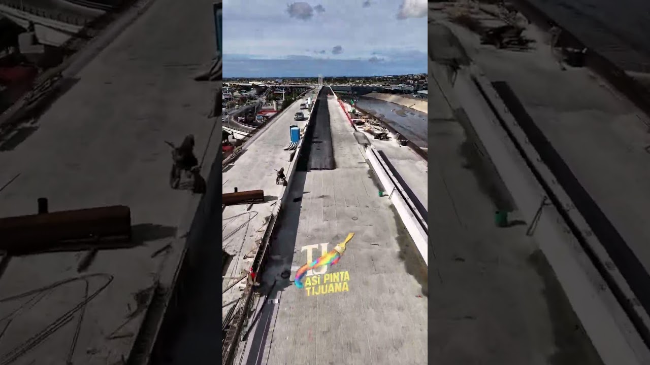 Dando un recorrido por el nuevo viaducto de Tijuana