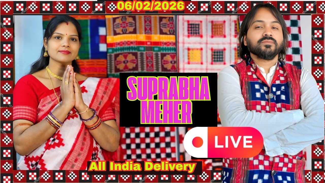 Suprabha Meher Handloom LIVE | Best Sambalpuri Saree Collection | 9868919134📌