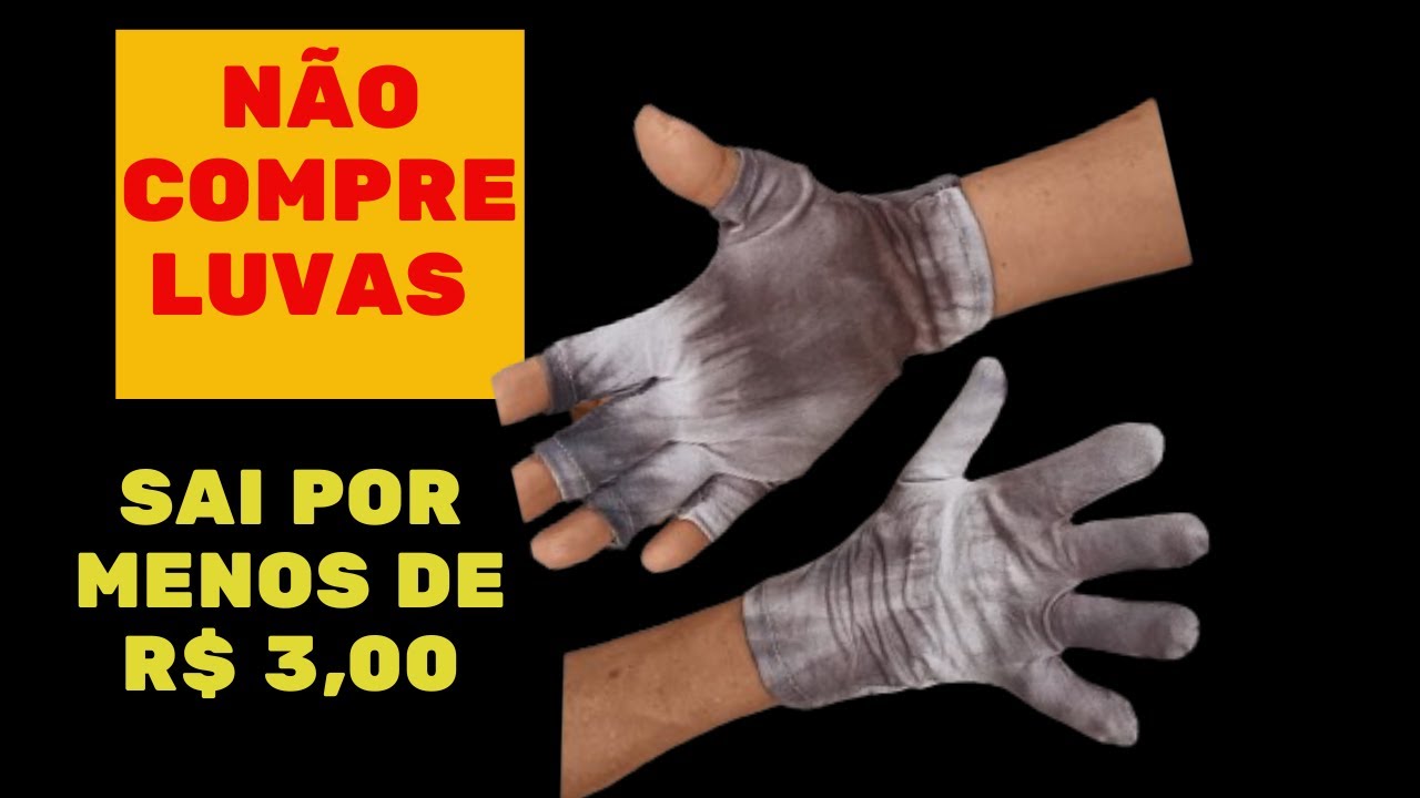 Como fazer luvas de tecido, SEM MAQUINA DE COSTURA, por menos de R$ 3,00