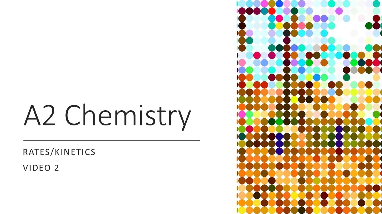 A level Chemistry: Kinetics  video 2