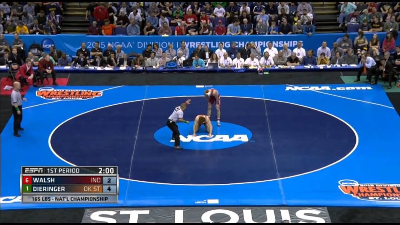 2015 NCAA 165 lb Final: Alex Dieringer (OK ST) v Taylor Walsh (Indiana)