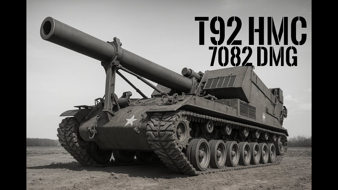🟩 [𝘼𝙍𝙏𝙔 𝙂𝘼𝙈𝙀𝙋𝙇𝘼𝙔] 💥 T92 HMC - 1st class 7082 dmg and 4 kills