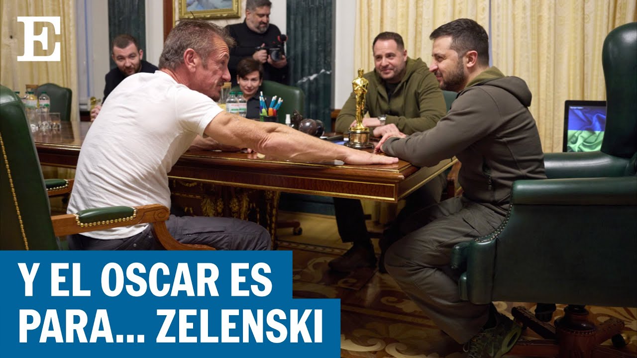 Sean Penn entrega su Oscar a Volodímir Zelenski | EL PAÍS