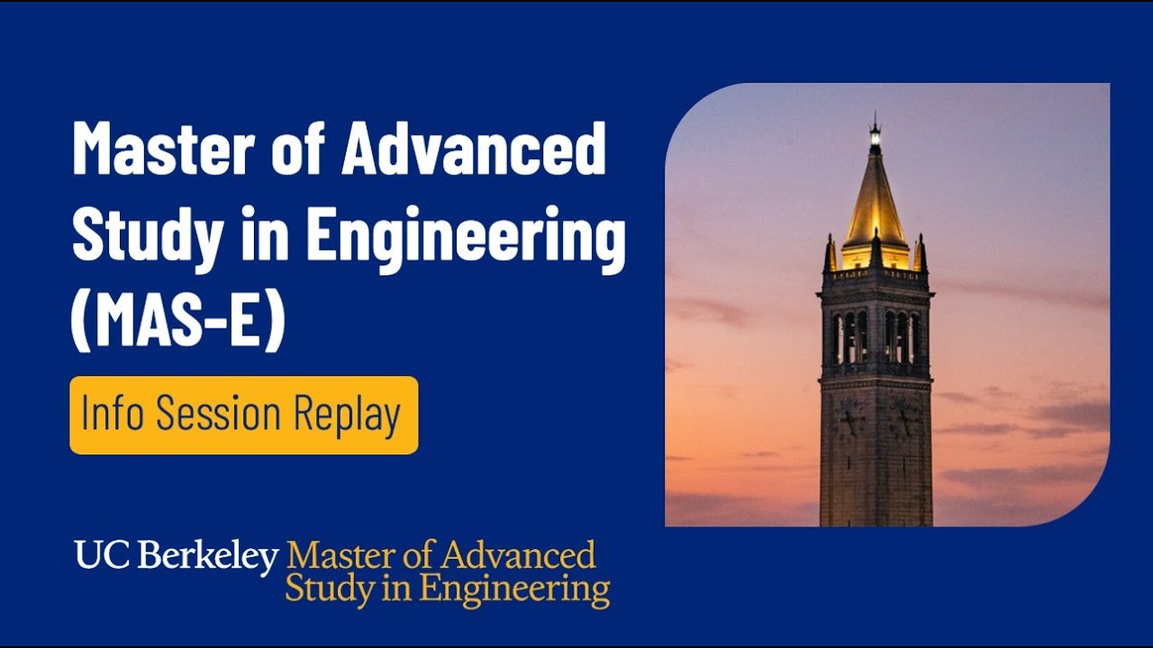 UC Berkeley MAS-E Info Session (10/06/2025)