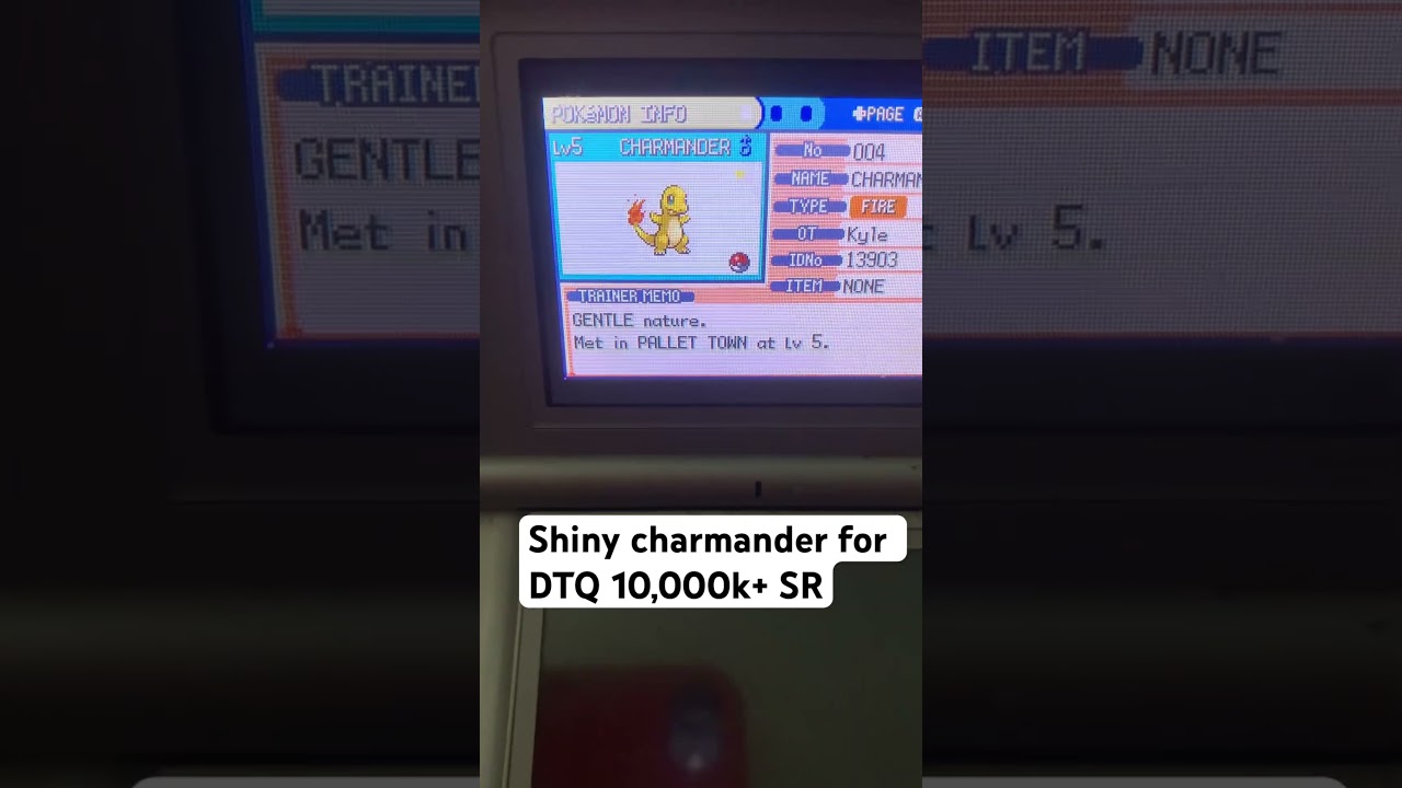 Shiny Charmander Pok&eacute;mon FireRed Dream Team Quest #pokemon #pok&eacute;mon #shiny #shinypokemon #shinyhunt