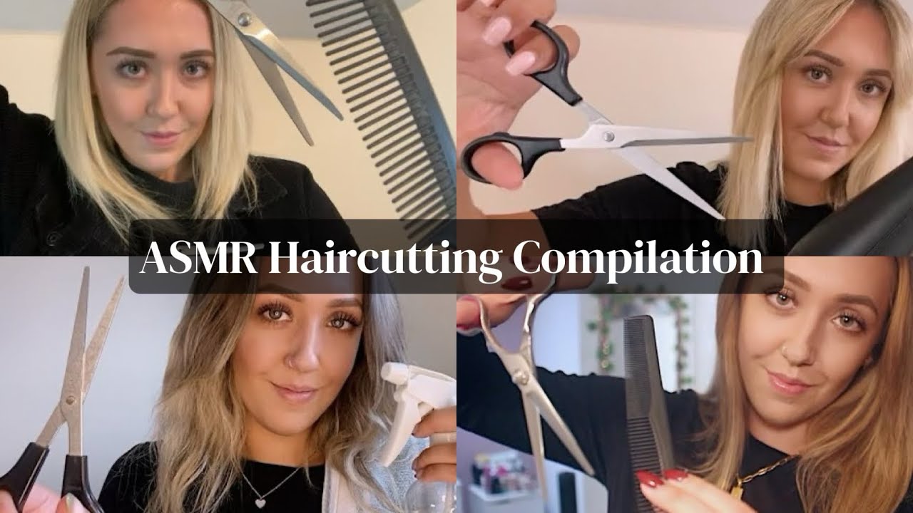 ASMR Haircutting - 1 Hour Scissor Sounds Compilation ✂️