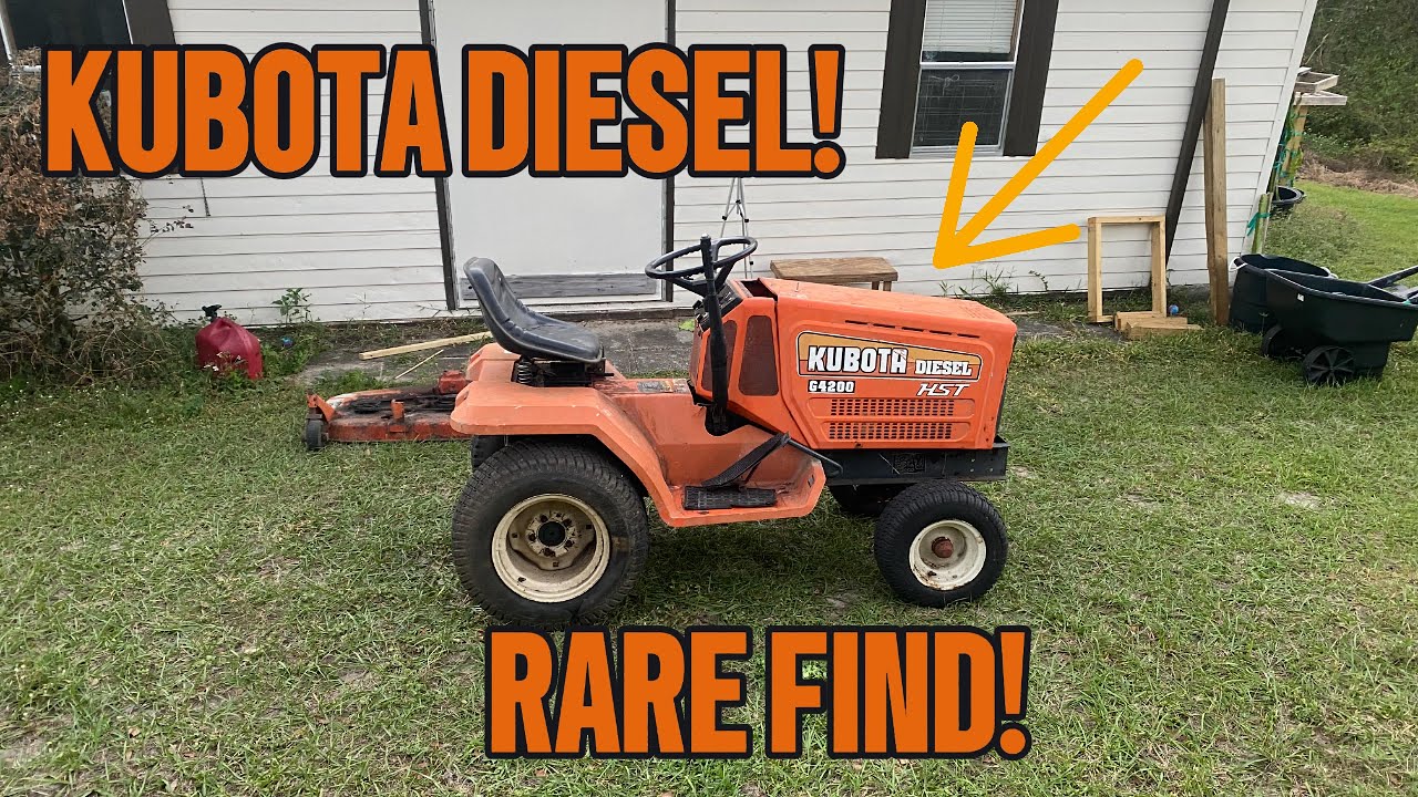I bought an old diesel mower! (Kubota G4200)