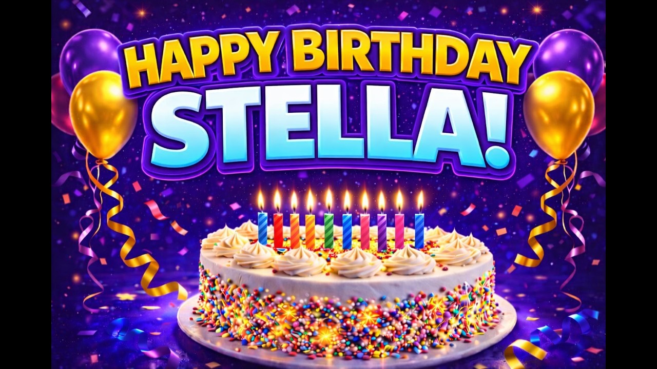 Happy Birthday Stella 🎂 | Birthday Song for Stella | Just for Stella 🎂