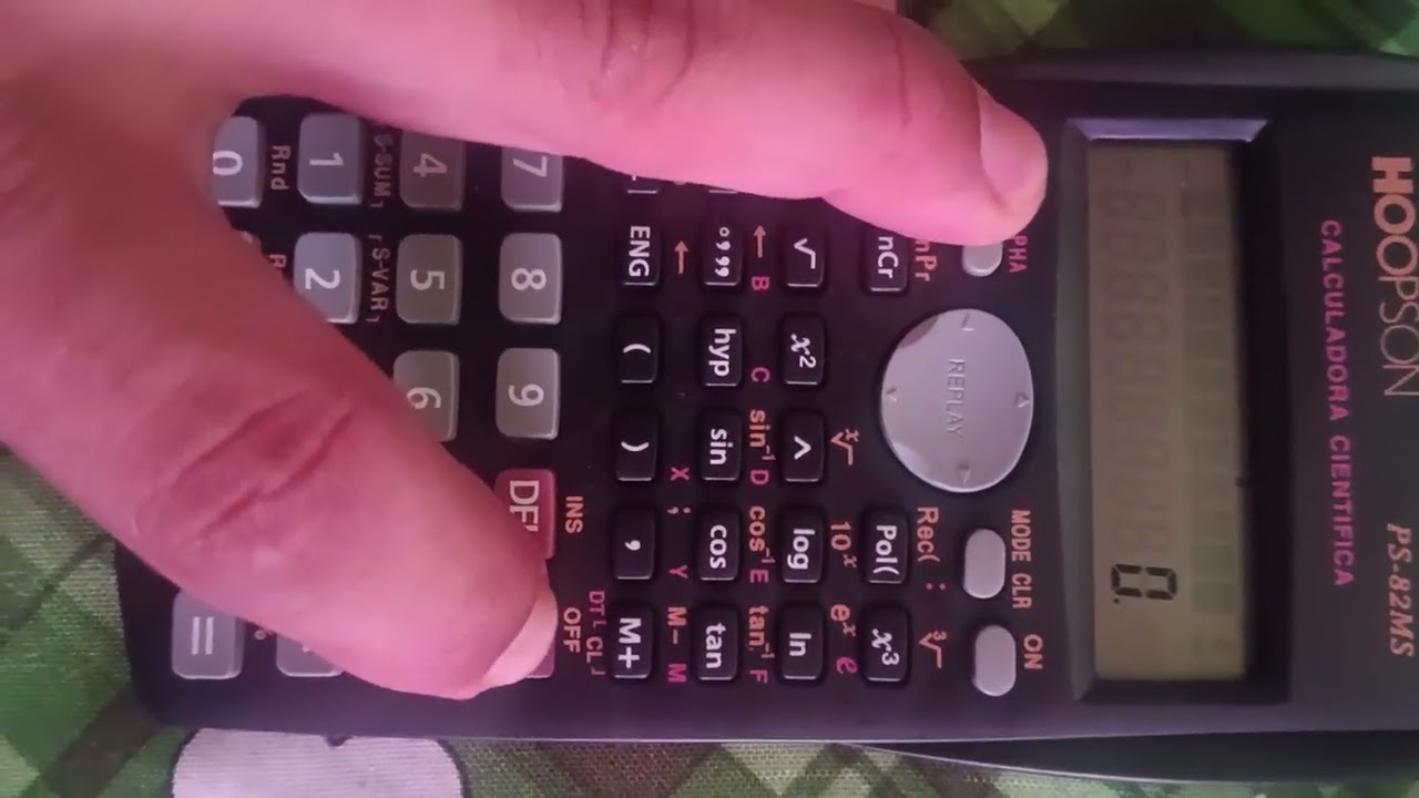 Como ligar e desligar calculadora hoopson