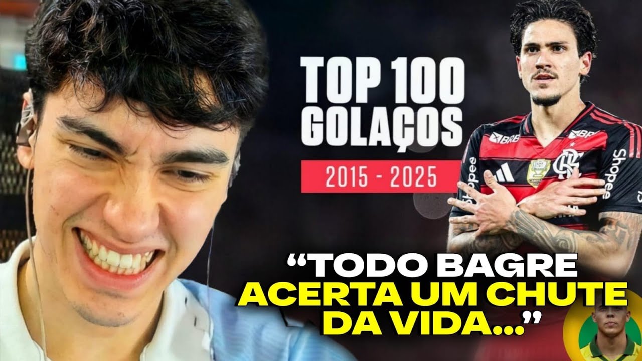 CHORUME REAGE A TOP 100 GOLAÇOS DO FUTEBOL BRASILEIRO ( 2015 - 2025 ) 