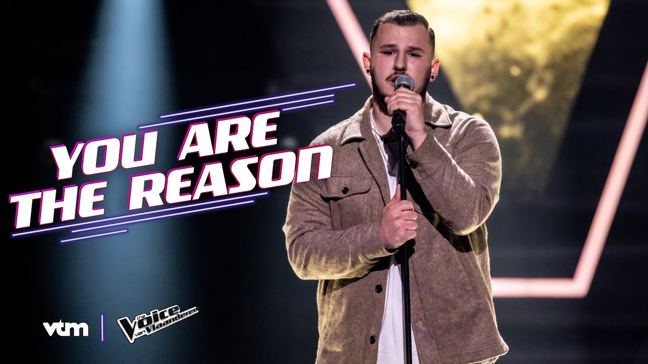 Jordy - 'You Are The Reason' | The Blind Auditions | The Voice van Vlaanderen | VTM