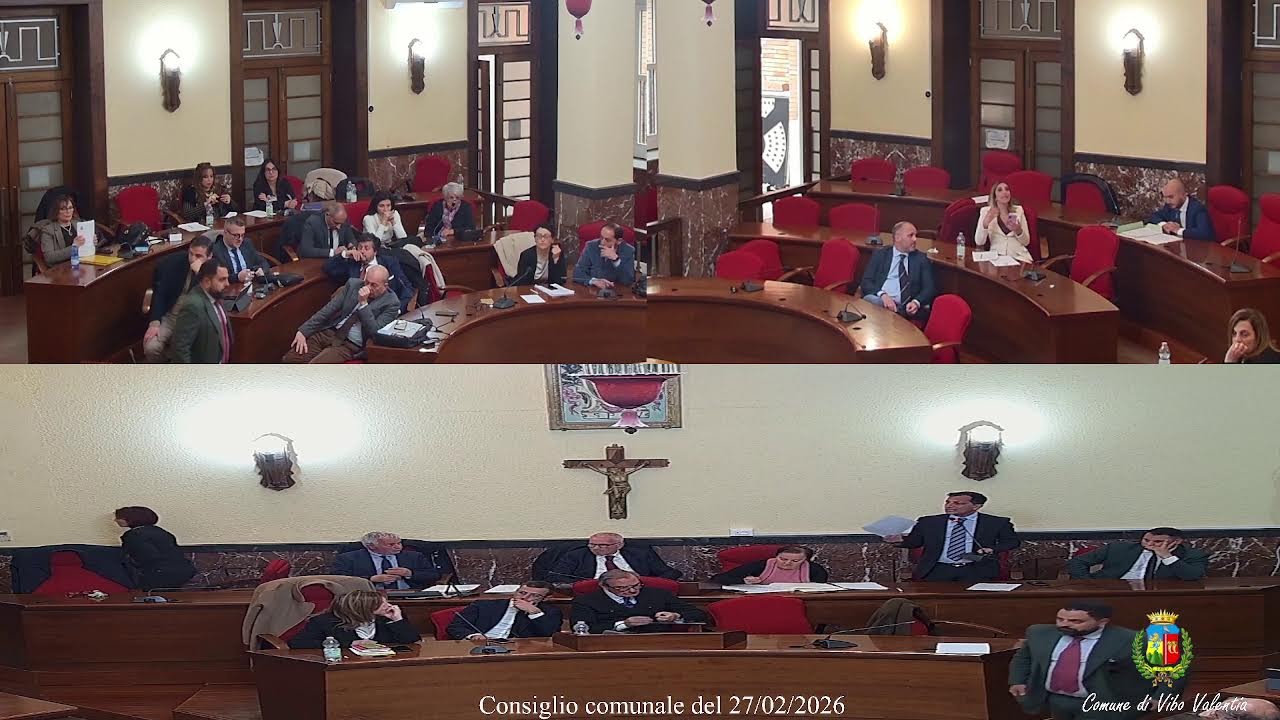 Consiglio comunale di Vibo Valentia del 27/02/2026