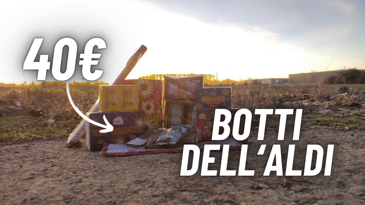 PROVIAMO i BOTTI di CAPODANNO DELL'ALDI: Shopping Tour, Unboxing e Sparo! - NE VALE LA PENA ?!