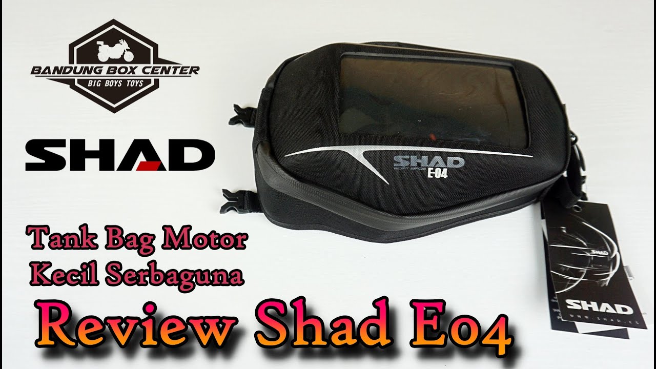 Review dan Tutorial TankBag Semi Rigid Shad E04 | Tas Tanki Motor | Cocok untuk Harian atau Touring