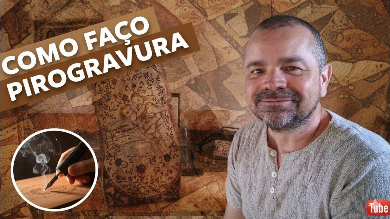 🔥 Como Faço Pirogravura em Madeira Rústica de Ipê Rosa