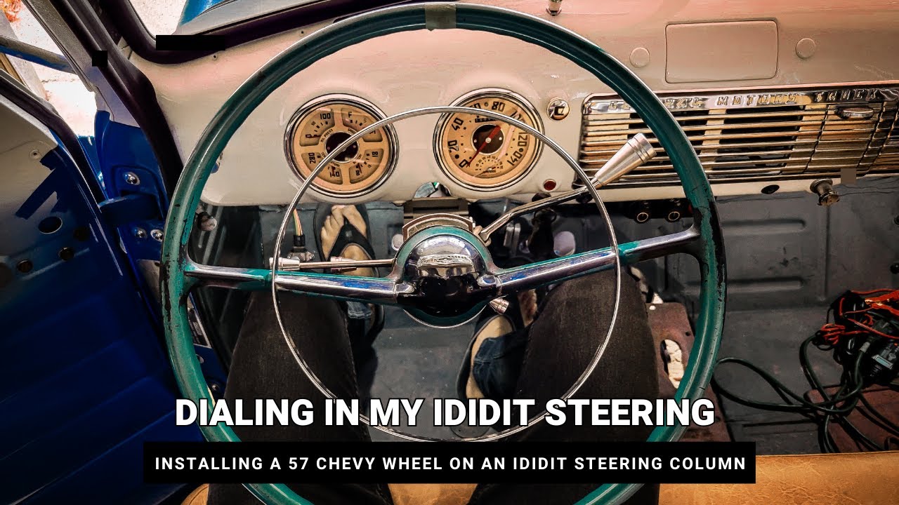 I did it! Setting up my 1957 Chevy wheel and horn ring with my IDIDIT steering column.