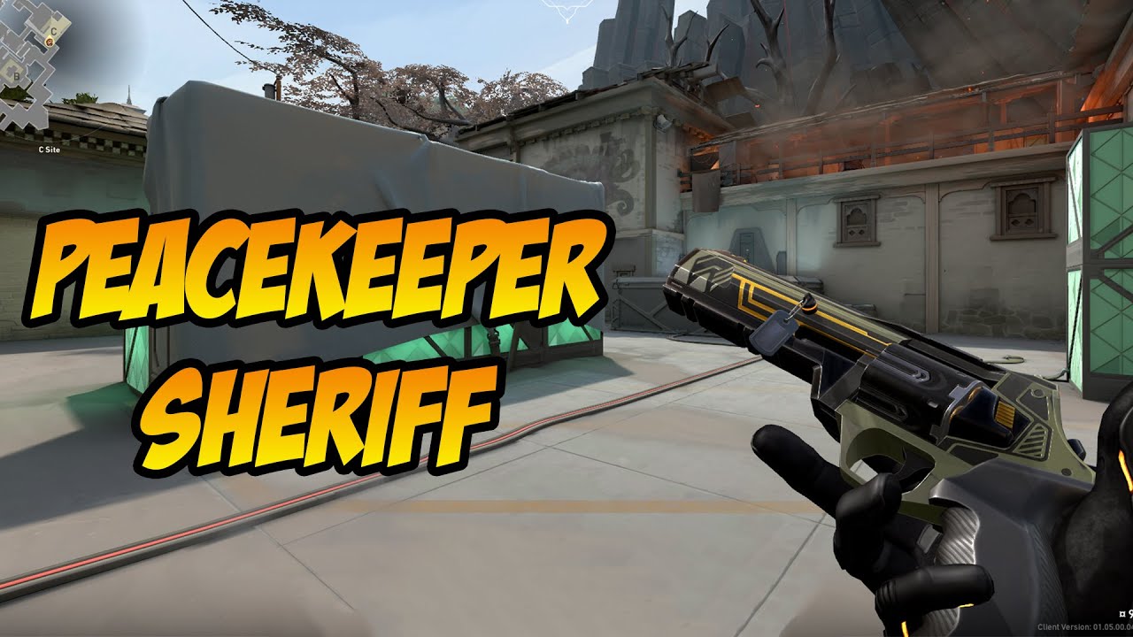 PEACEKEEPER SHERIFF SKIN GAMEPLAY (BRIMSTONE SHERIFF SKIN) - VALORANT