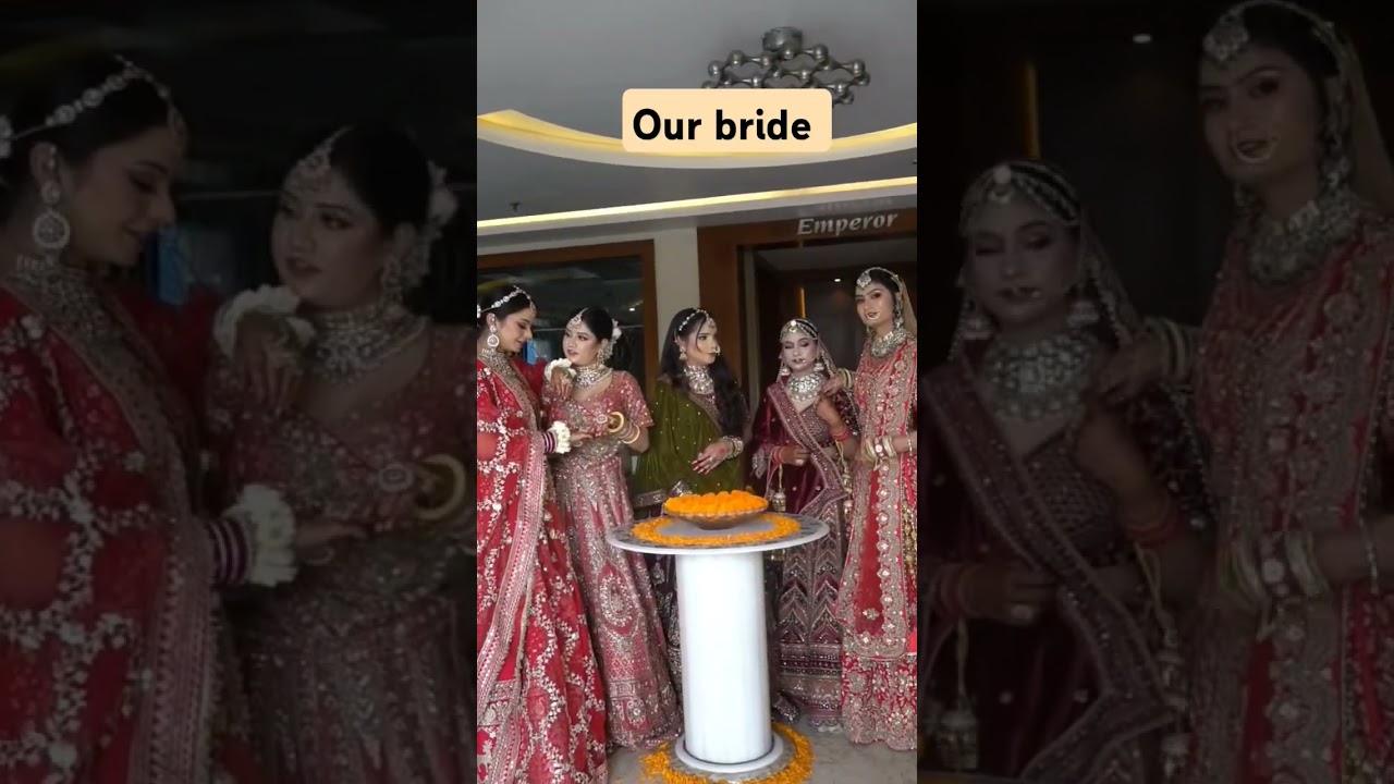 bridal makeup done by Impulse student Agra #makeupinstitute #wedding #professionalmakeupclass