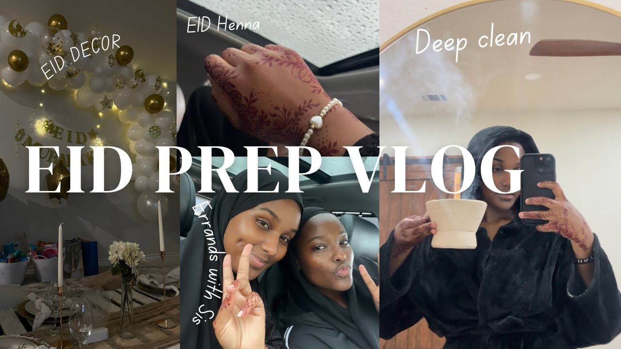 EID PREP VLOG| Henna, Deep cleaning, Errands and Eid Decor| MOMENTSWITHAYANTU #muslimah #vlog