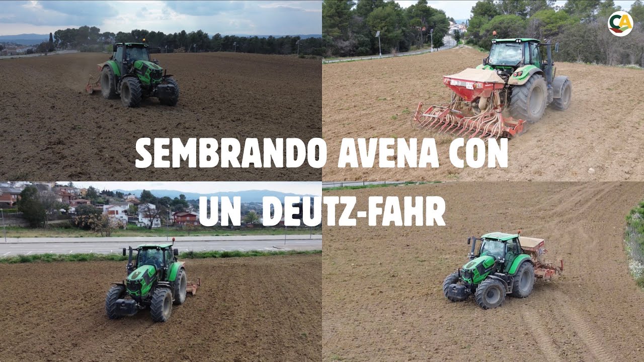 Sembrando avena tarde por culpa de las lluvias 🌧️ | Deutz-Fahr 6165 con sembradora