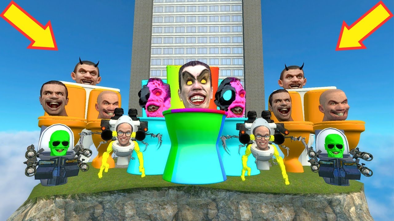 Spartan Kicks All Skibidi Toilet Into The Space Tower Map! | Garry’s Mod!GT Mod