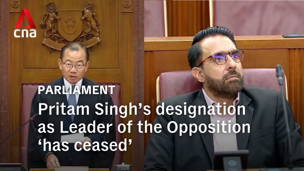 Speaker Seah Kian Peng on vacancy for position of Leader of the Opposition