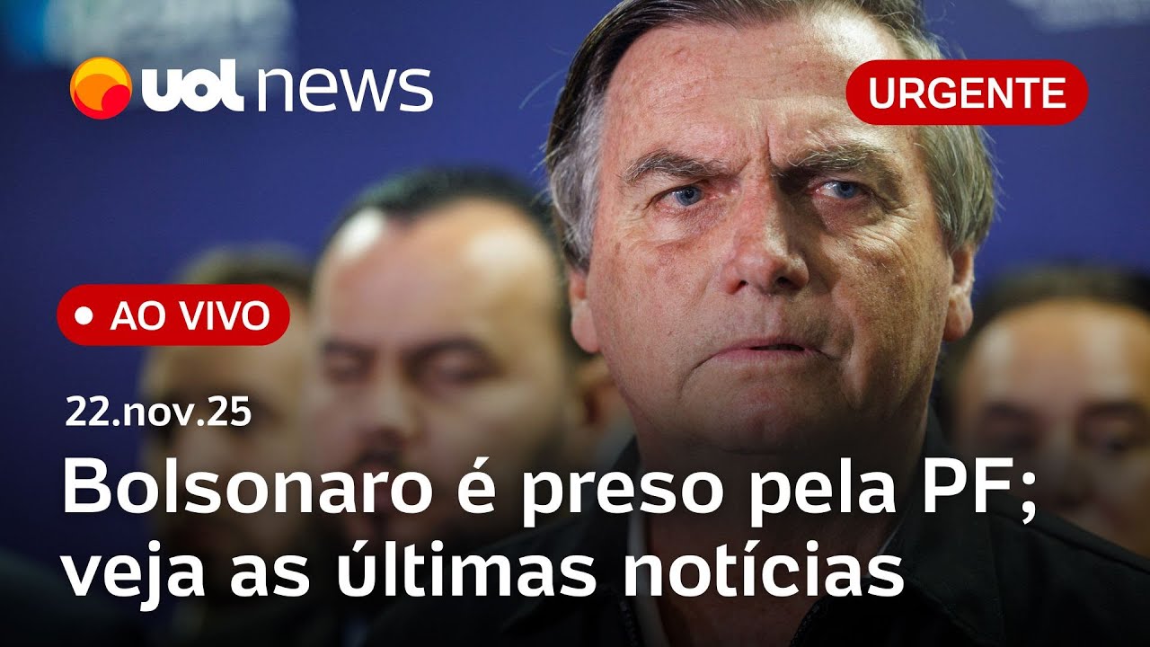 Bolsonaro &eacute; preso pela PF ap&oacute;s vig&iacute;lia de Fl&aacute;vio; veja &uacute;ltimas not&iacute;cias ao vivo no UOL News