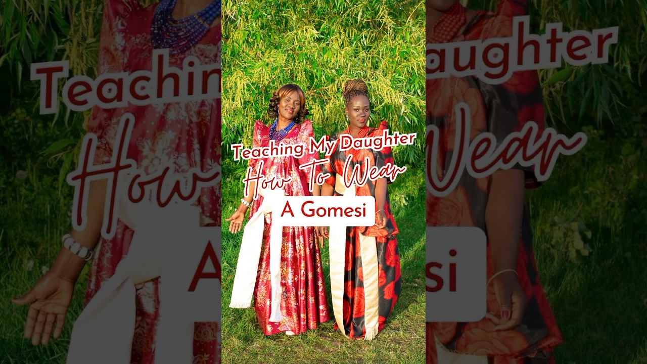 Teaching My Daughter How To Wear A Gomesi 🇺🇬 | Traditional Ugandan Outfit (African Clothing) part 2