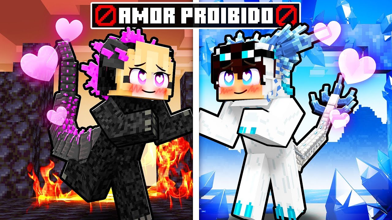 AMOR PROIBIDO da GAROTA GODZILLA e do GAROTO SHIMO no Minecraft!