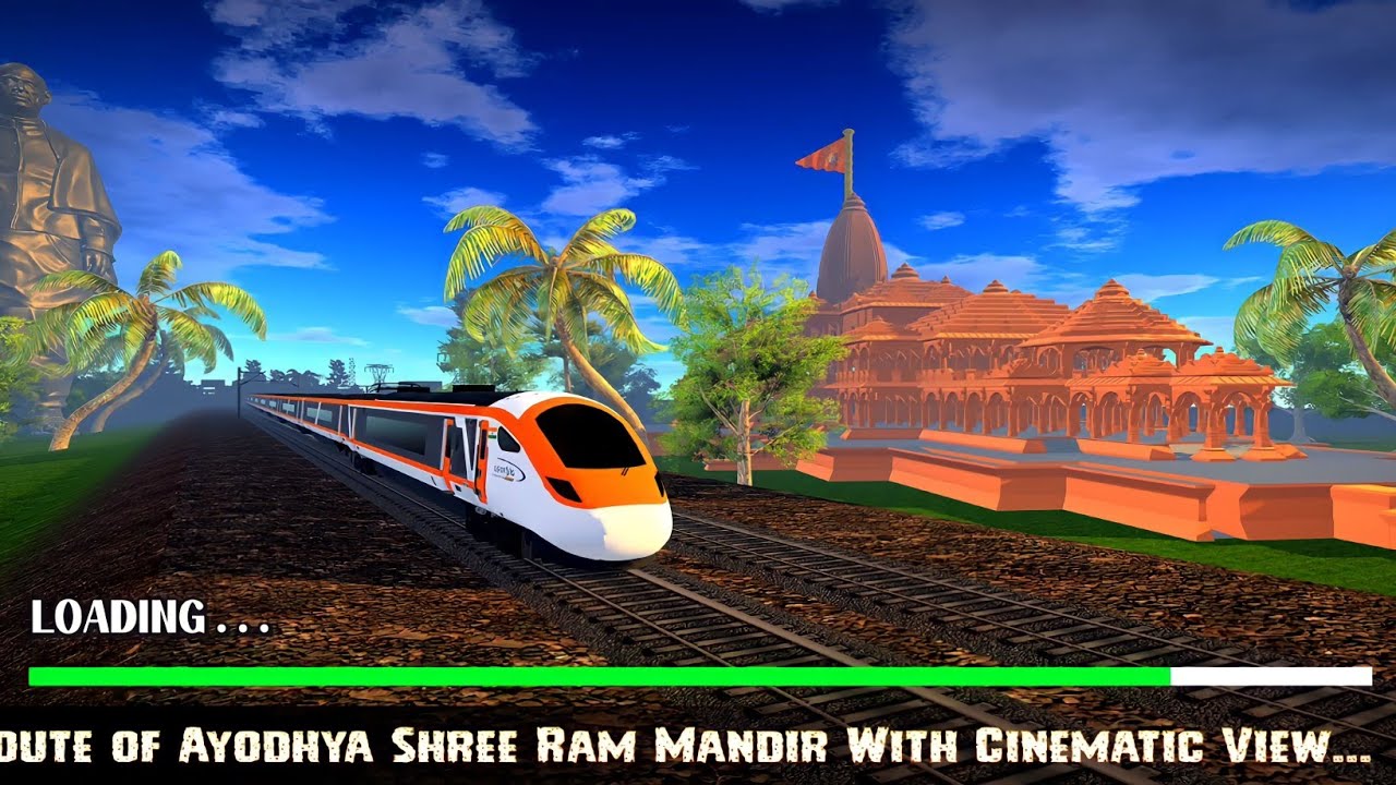 Ayodhya Shree ram Mandir Route I Indian Train sim 2024 I jsh gaming
