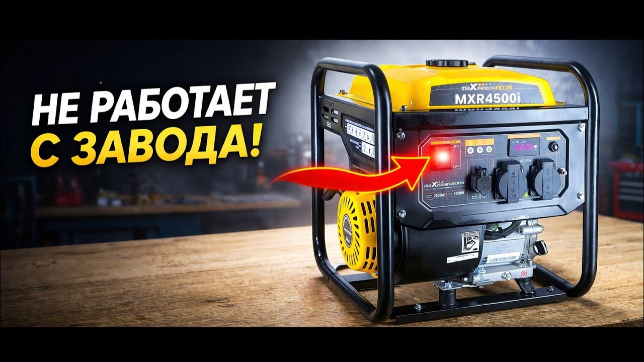 Купил 2 генератора с браком! MXR4500I &mdash; глохнет, ошибка | Ремонт (Часть 1).