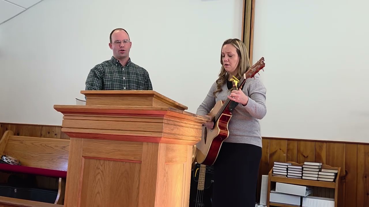 Shawn and Jessica singing Sunday evening 2-1