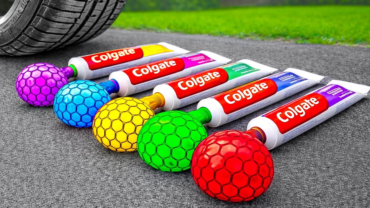 Crushing Experiments! & Car vs Crunchy Rainbow Squish Balloons & Soft Things by Car | FORTUNE WHEELS