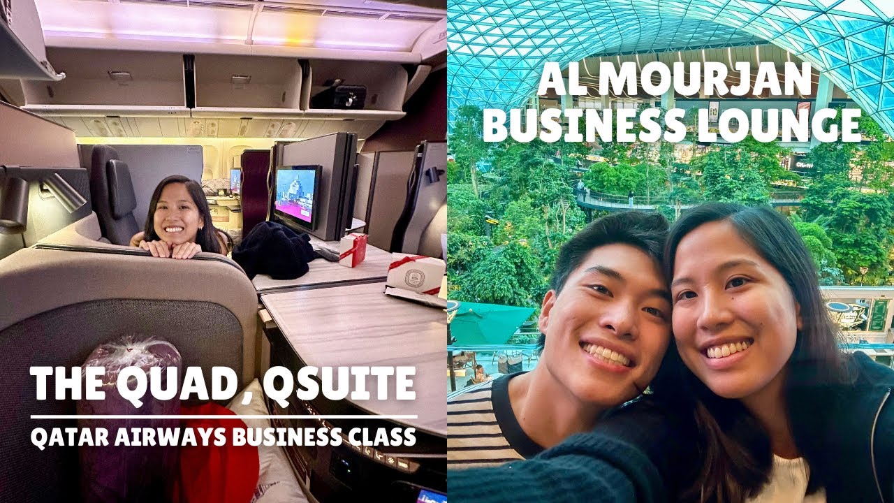 THE QUAD, QSUITE ON QATAR AIRWAYS WORLD'S BEST BUSINESS CLASS | Manila to Doha to Rome