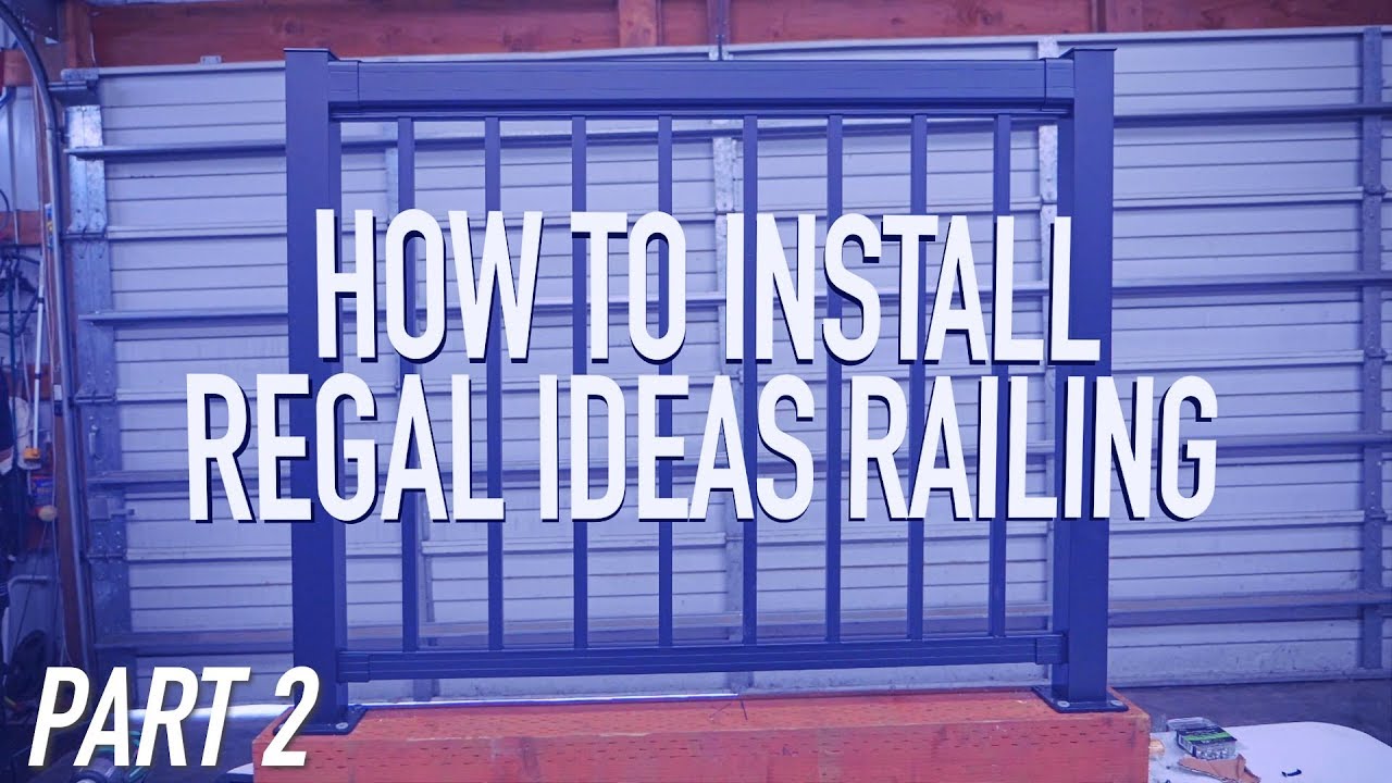 How To Install Regal Ideas Railing PART 2: Top & Bottom Rail || Dr Decks