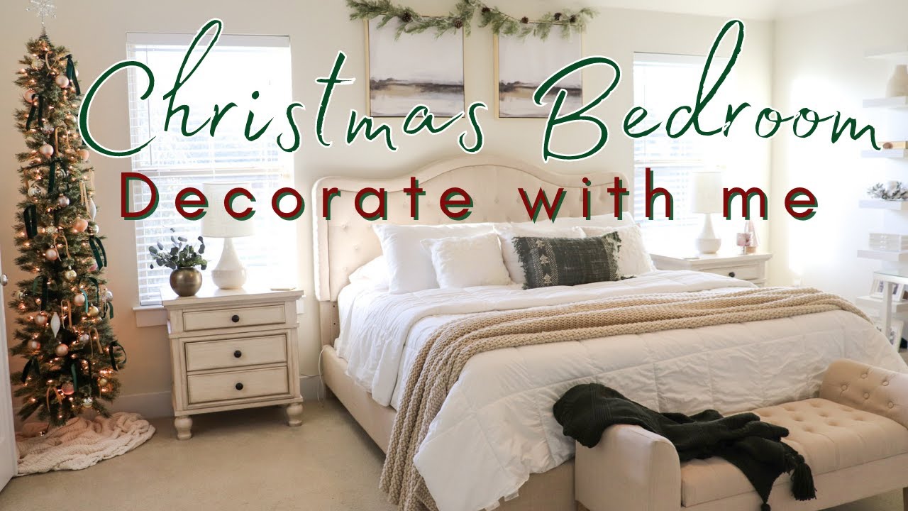 CHRISTMAS BEDROOM | Decorate With Me 2021 | Decor Ideas | LilySilk 🎄