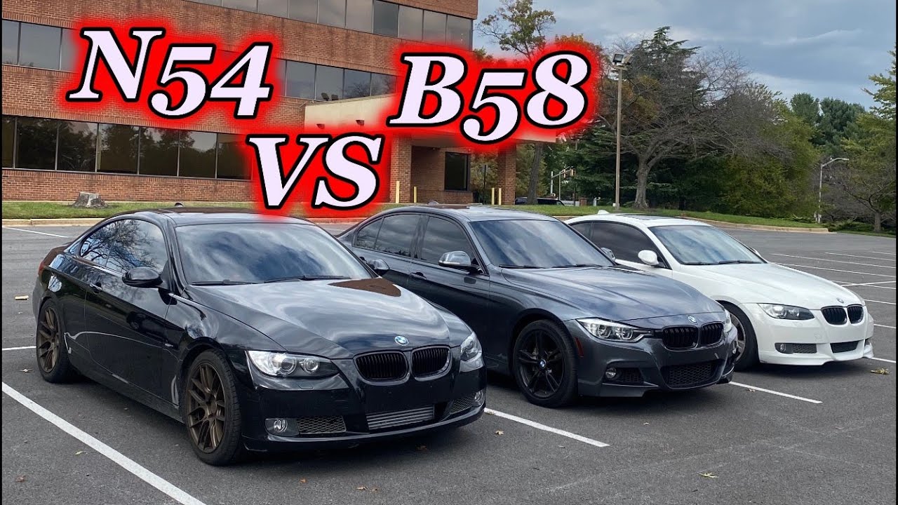 MHD STAGE 2+ B58 VS N54 BMW 340XI TAKES ON BMW 335I