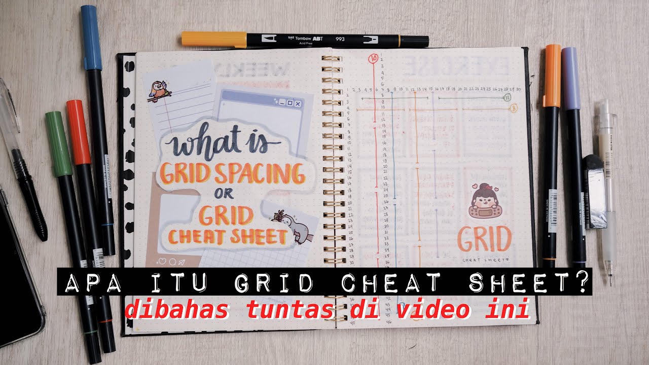 APA ITU GRID CHEAT SHEET | BULLET JOURNAL